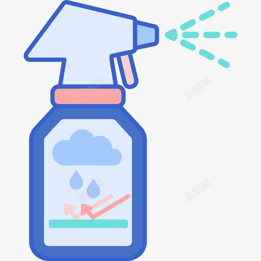 防雨洗车线性颜色图标svg_新图网 https://ixintu.com 洗车 线性 防雨 颜色