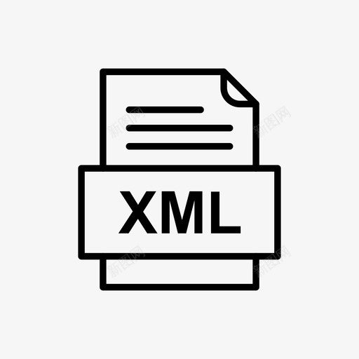 xml文件文档图标文件类型格式svg_新图网 https://ixintu.com 41种文件格式 xml文件文档图标 文件类型 格式