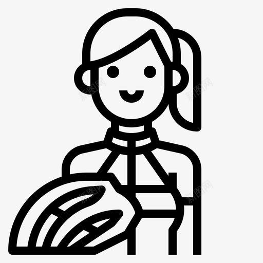 自行车化身女人图标svg_新图网 https://ixintu.com 人和 化身 女人 概述 生活方式 自行车