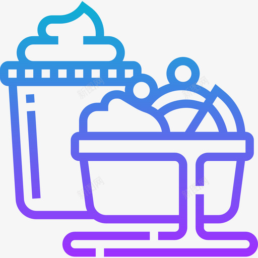 沙拉健康食品20梯度图标svg_新图网 https://ixintu.com 健康食品 梯度 沙拉