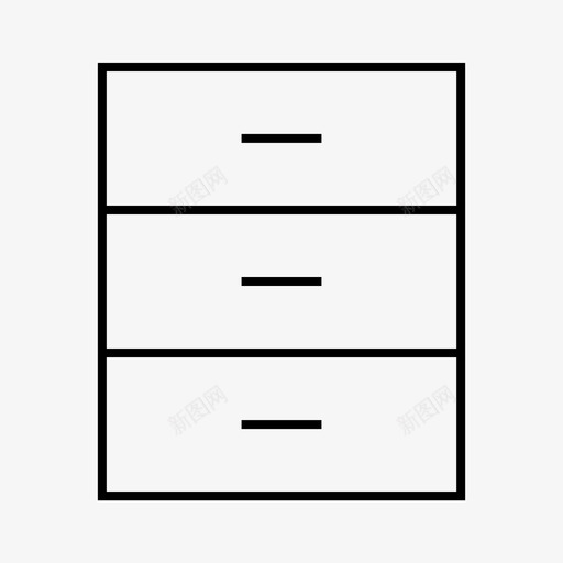 箱柜橱柜抽屉图标svg_新图网 https://ixintu.com 内饰 家具 家居 抽屉 橱柜 箱柜 衣柜