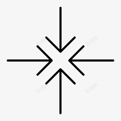缩放最小化缩小图标svg_新图网 https://ixintu.com 放大 最小化 用户界面 缩小 缩放