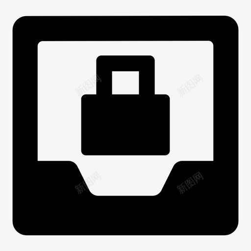 锁钱包加密锁定图标svg_新图网 https://ixintu.com 加密 文件 文件夹 钱包 锁定