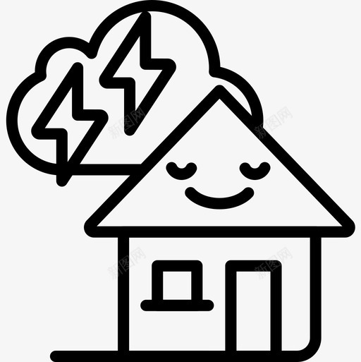 住宅生态167线性图标svg_新图网 https://ixintu.com 住宅 生态167 线性
