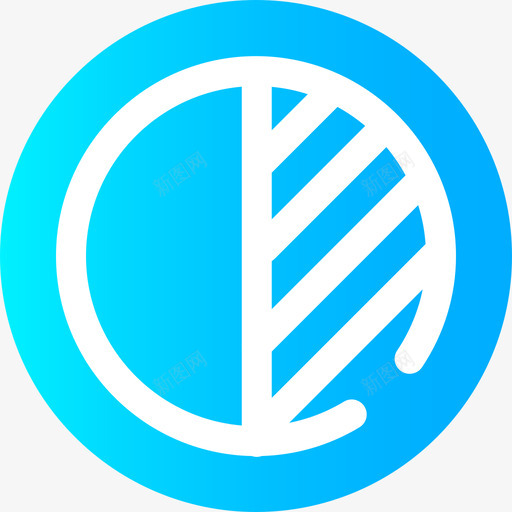 对比度编辑工具14圆形图标svg_新图网 https://ixintu.com 圆形 对比度 编辑工具14