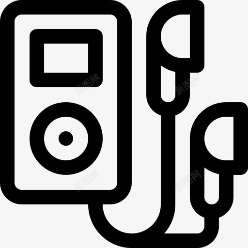 音乐播放器硬件10线性图标svg_新图网 https://ixintu.com 播放器 硬件 线性 音乐