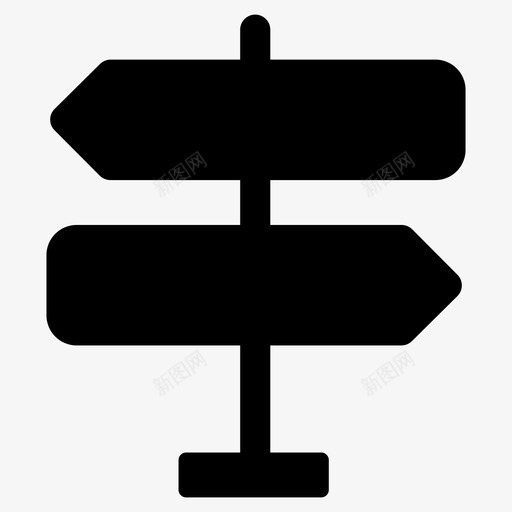 路标方向标数据分析字形图标svg_新图网 https://ixintu.com 数据分析字形图标 方向标 路标