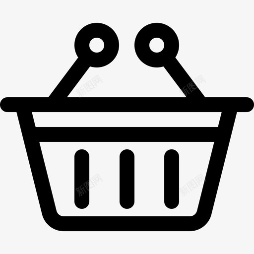 购物篮电子商务101线性图标svg_新图网 https://ixintu.com 电子商务101 线性 购物篮