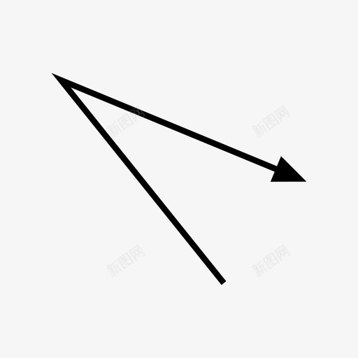 箭头方向右图标svg_新图网 https://ixintu.com 右 方向 箭头 箭头弓3 转弯