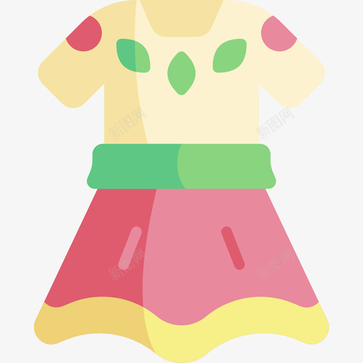 Dress5月5日11Flat图标svg_新图网 https://ixintu.com 5月5日11 Dress Flat