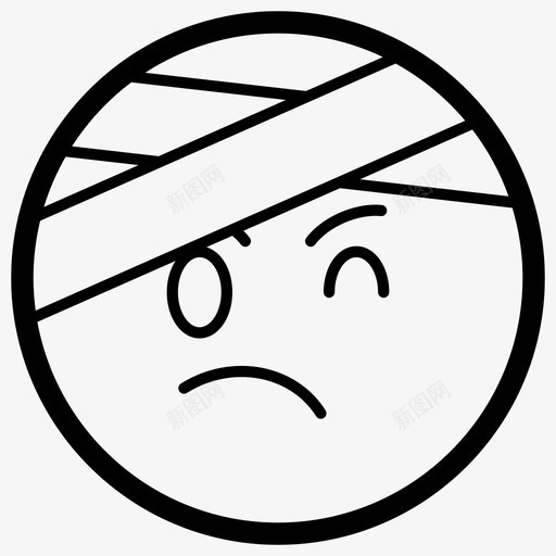 头巾表情符号表情符号情感图标svg_新图网 https://ixintu.com 向量 图标 头巾 情感 符号 表情