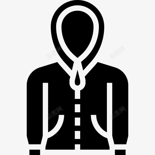 连帽衫衣服97字形图标svg_新图网 https://ixintu.com 字形 衣服 连帽