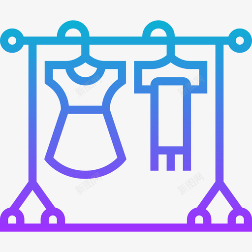 服装视频制作10渐变图标svg_新图网 https://ixintu.com 服装 渐变 视频制作
