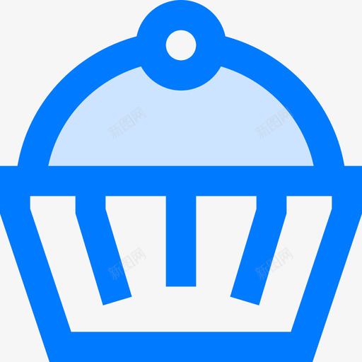 纸杯蛋糕面包店62蓝色图标svg_新图网 https://ixintu.com 纸杯蛋糕 蓝色 面包店62