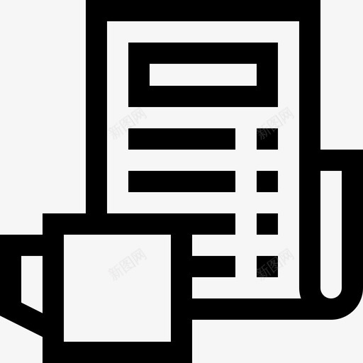 报纸家庭生活26直系图标svg_新图网 https://ixintu.com 家庭生活 报纸 直系