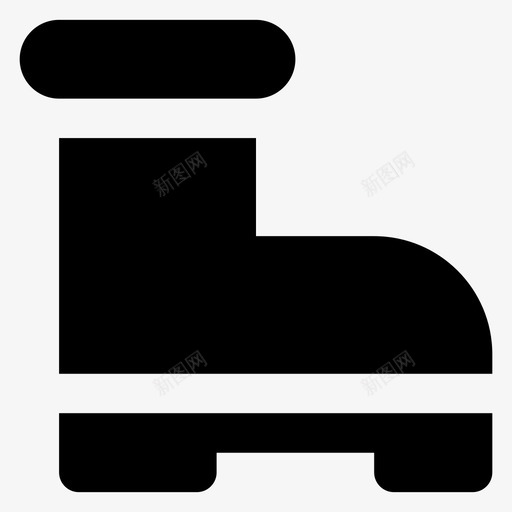 登山靴高筒靴鞋子图标svg_新图网 https://ixintu.com 用户界面材料字形图标 登山靴 野营靴 鞋子 高筒靴