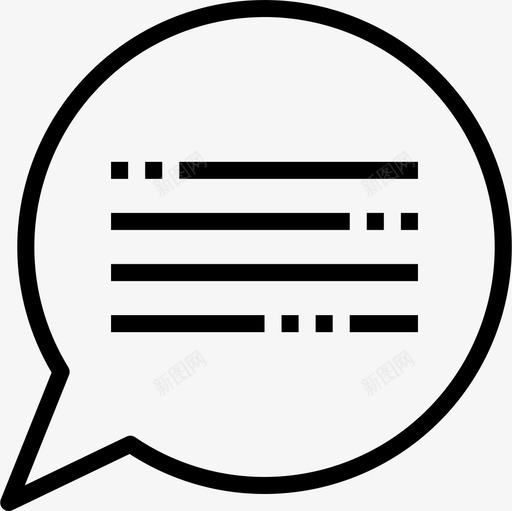 聊天语音泡泡2线性图标svg_新图网 https://ixintu.com 泡泡 线性 聊天 语音