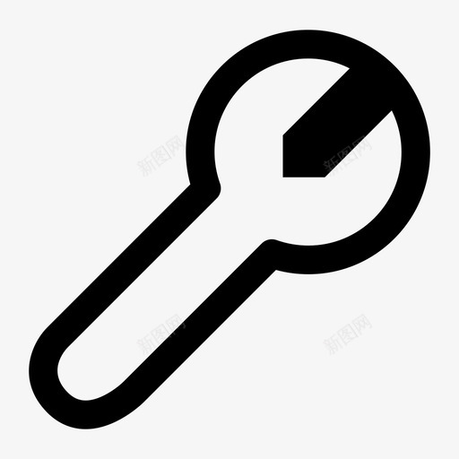 扳手布置固定图标svg_新图网 https://ixintu.com 固定 工具 布置 扳手