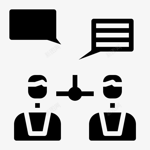 反馈活动社区图标svg_新图网 https://ixintu.com 人员 关系 反馈 沟通牢固 活动 社区 联系