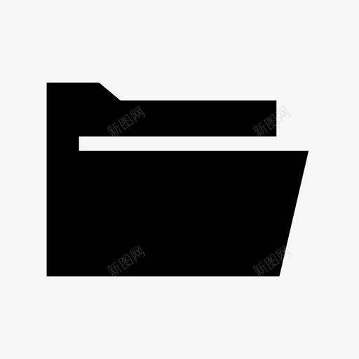 打开文件夹图标svg_新图网 https://ixintu.com 打开 文件夹