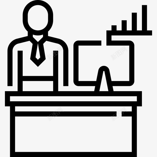 员工商业动机线性图标svg_新图网 https://ixintu.com 动机 员工 商业 线性