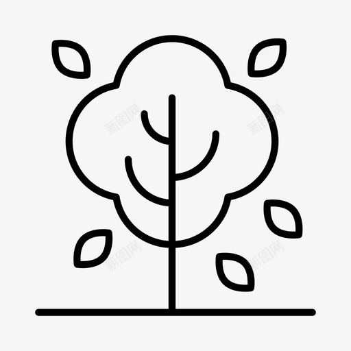 秋树环境自然图标svg_新图网 https://ixintu.com 公园 环境 秋树 自然