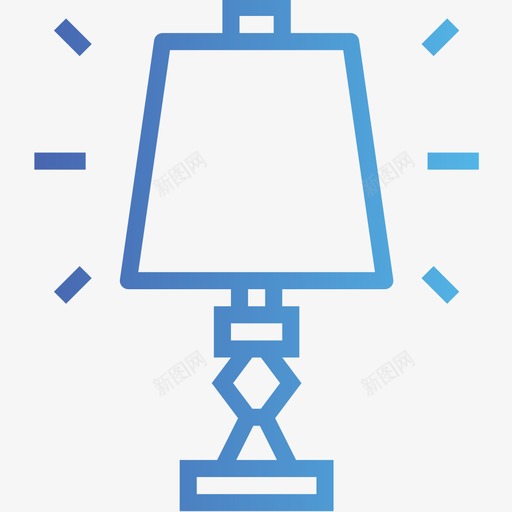 灯具家具105渐变图标svg_新图网 https://ixintu.com 家具 渐变 灯具
