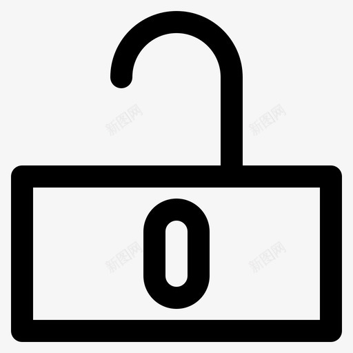 解锁挂锁密码图标svg_新图网 https://ixintu.com ui 密码 挂锁 解锁