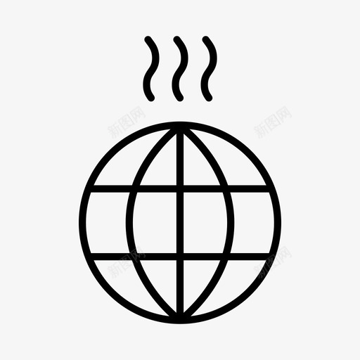 全球变暖气候变化排放图标svg_新图网 https://ixintu.com 一氧化二氮 全球变暖 排放 气候变化 温室效应 甲烷
