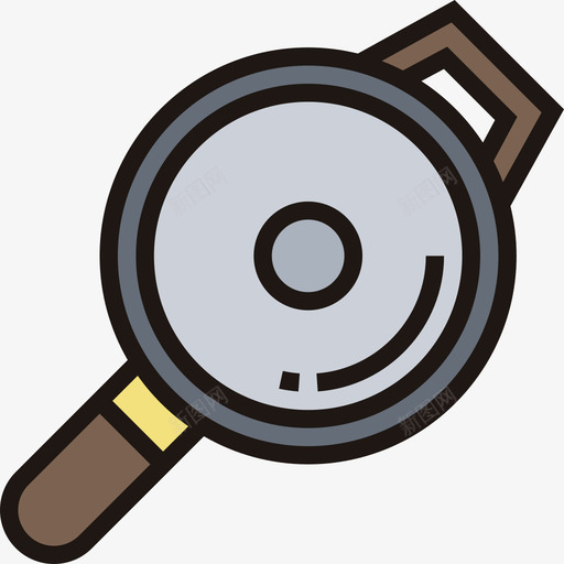 炒锅厨房工具21线性颜色图标svg_新图网 https://ixintu.com 厨房工具21 炒锅 线性颜色