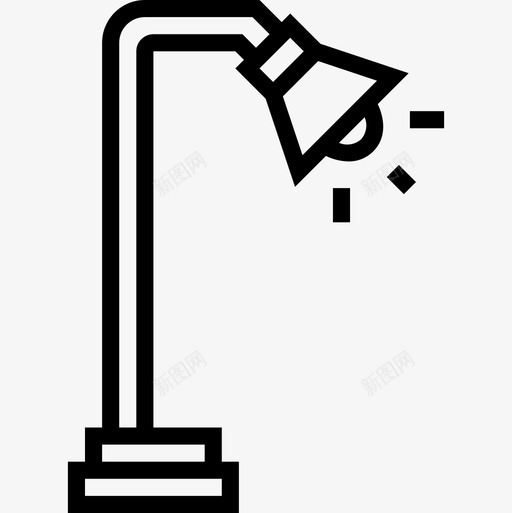 灯具家具106线性图标svg_新图网 https://ixintu.com 家具 灯具 线性