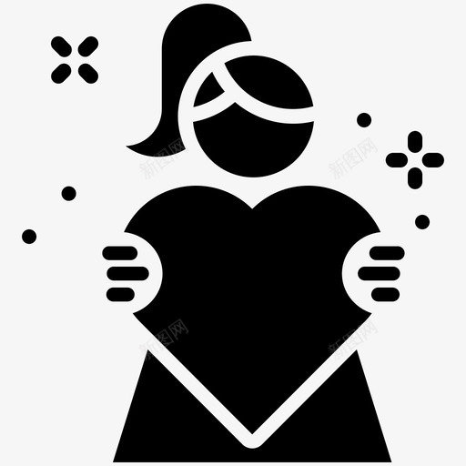 爱父亲节心图标svg_新图网 https://ixintu.com 情人节 母亲节 求婚 父亲节 铭文