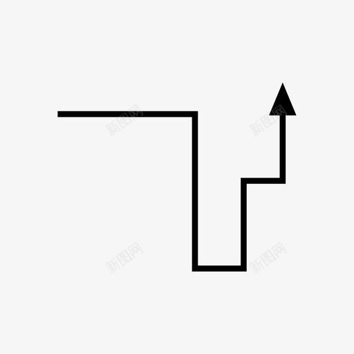 箭头方向阶梯图标svg_新图网 https://ixintu.com 向上 方向 箭头 箭头弓3 阶梯