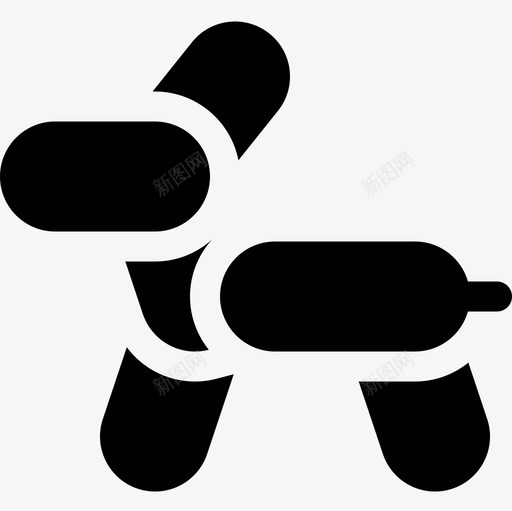 气球狗马戏团64填充物图标svg_新图网 https://ixintu.com 填充 气球 马戏团