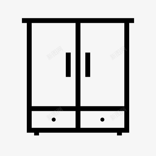 橱柜抽屉家具图标svg_新图网 https://ixintu.com 储蓄 存货 家具 抽屉 橱柜