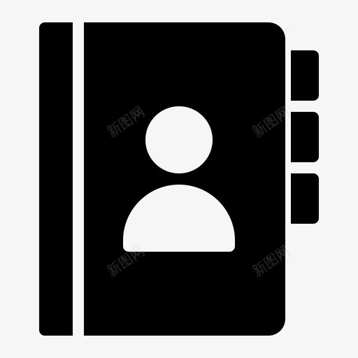 通讯簿联系人目录图标svg_新图网 https://ixintu.com 办公室 目录 联系人 通讯簿 通讯簿字形