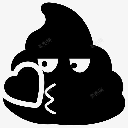 吻便便人类排泄物一堆便便图标svg_新图网 https://ixintu.com 一堆 人类 便便 图标 大便 排泄物 符号 表情