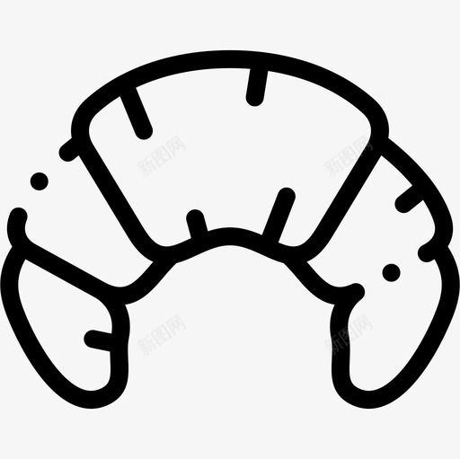 羊角面包摩洛哥7直系图标svg_新图网 https://ixintu.com 摩洛哥 直系 羊角 面包