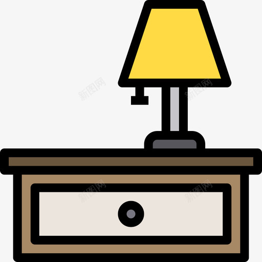灯具家具129线颜色图标svg_新图网 https://ixintu.com 家具 灯具 颜色