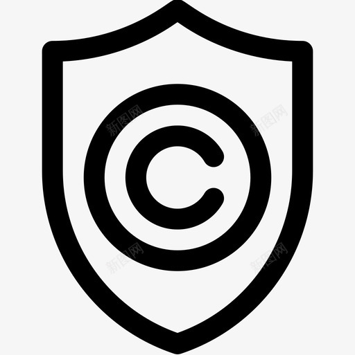屏蔽文案6线性图标svg_新图网 https://ixintu.com 屏蔽 文案 线性