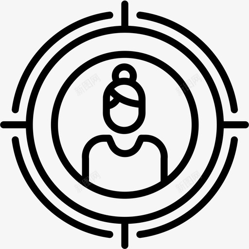 目标业务和管理4线性图标svg_新图网 https://ixintu.com 业务 目标 管理 线性