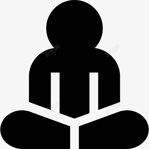 冥想治疗8充满图标svg_新图网 https://ixintu.com 充满 冥想 治疗