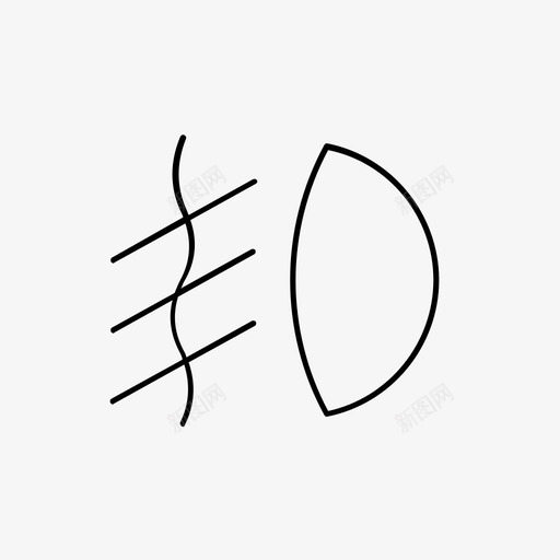 汽车防雾灯碰撞车灯图标svg_新图网 https://ixintu.com 后部 安全 汽车防雾灯 碰撞 车灯 车辆