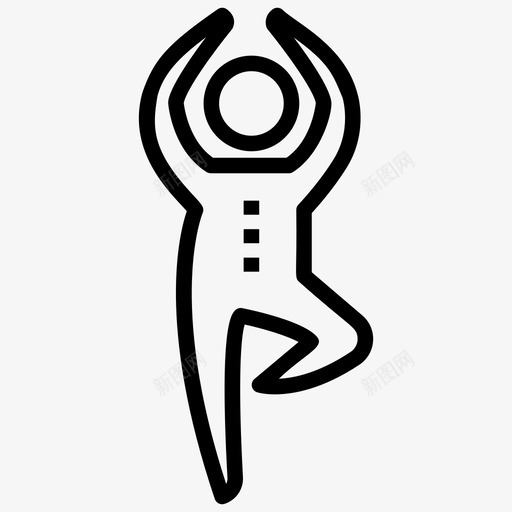 瑜伽体式锻炼图标svg_新图网 https://ixintu.com 体式 健身 冥想 瑜伽 睡眠 线图 补充 计划 运动 锻炼 饮食