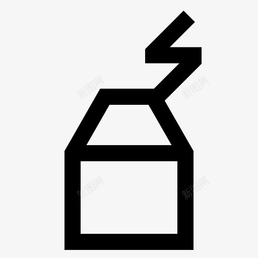 家中闪电大自然雨水图标svg_新图网 https://ixintu.com 大自然 天气 季节 家中 闪电 雨季 雨水 风暴