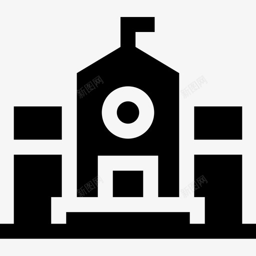 学校城市39已满图标svg_新图网 https://ixintu.com 城市 学校 已满