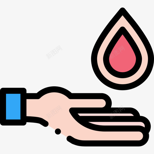 血滴世界癌症意识日11线性颜色图标svg_新图网 https://ixintu.com 世界癌症意识日11 线性颜色 血滴