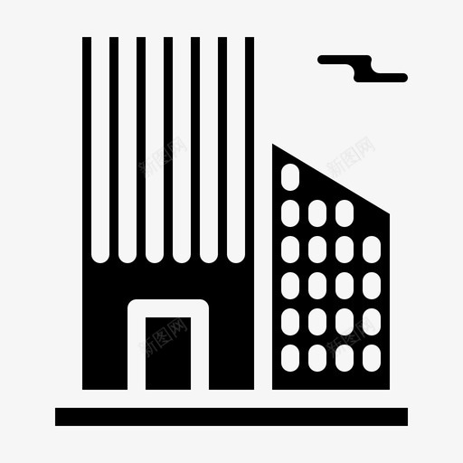 建筑办公室房地产图标svg_新图网 https://ixintu.com 办公室 建筑 房地产