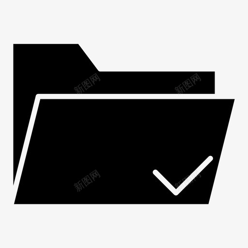 选择文件夹数据文档图标svg_新图网 https://ixintu.com 信函 数据 文件 文件夹 文档 标志 标志符 用户界面 符号 选择