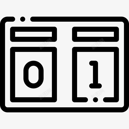 记分牌足球34直线图标svg_新图网 https://ixintu.com 直线 记分牌 足球